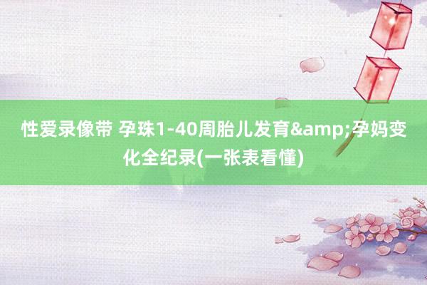 性爱录像带 孕珠1-40周胎儿发育&孕妈变化全纪录(一张表看懂)