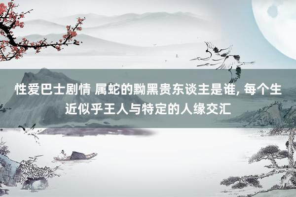 性爱巴士剧情 属蛇的黝黑贵东谈主是谁， 每个生近似乎王人与特定的人缘交汇